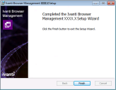 Setup Complete dialog